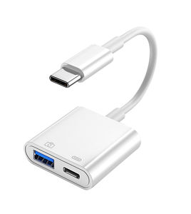 2-in-1 çok fonksiyonlu tip-c için USB <span class=keywords><strong>3</strong></span> adaptörü ile şarj portu cep telefonu ve kamera için OTG USB C erkek kadın - Product Image 1