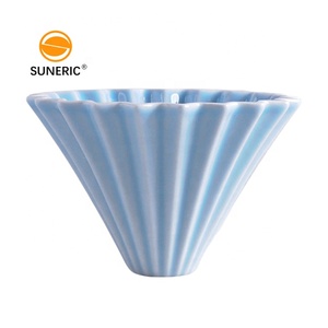 Hình nón Inline đổ trên gốm Origami cà phê nhỏ giọt tre chủ V hình dạng tay tái sử dụng thông minh lọc cà phê - Product Image 6