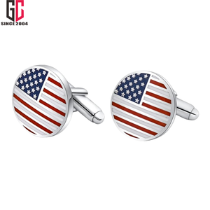 15 años de fábrica personalizada Dobell Mens Union Jack metal esmalte Gemelos - Product Image 4