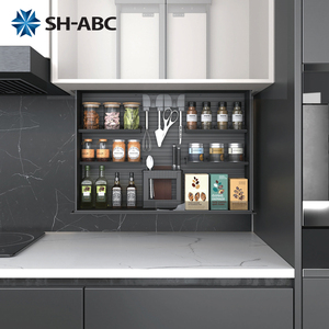 Sistema de Mecanismo de Elevación para Gabinetes de Cocina Modulares SH-<span class=keywords><strong>ABC</strong></span>, Organizador de Almacenamiento, Elevador Vertical Inteligente para Gabinetes - Product Image 4