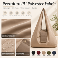 Sac cosmétique pliable en cuir PU de qualité supérieure avec logo personnalisé pour le marché européen, organiseurs de toilette de voyage
