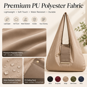 Bolsa de Cosméticos Plegable de Cuero PU Premium con Logotipo Personalizado para el <span class=keywords><strong>Mercado</strong></span> Europeo, Organizador de Artículos de Aseo para Viajes - Product Image 4