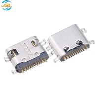 Connecteur USB Type-C femelle 6P/16P/24P, haute transmission, acier inoxydable 304, placage cuivre, longue durée de vie 10000 heures