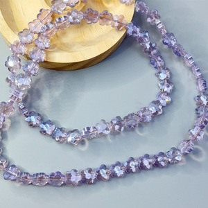 Perles artificielles en cristal de fleur de prunier, perles transparentes en forme de roue pour la fabrication de bijoux, accessoires de bricolage, perles dispersées, origine Yiwu - Product Image 4