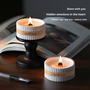 <span class=keywords><strong>Bougie</strong></span> votive en cire de soja artisanale en céramique, anti-moustiques, aromathérapie, durée de combustion de 60 heures - Cadeau de Noël, d'anniversaire, <span class=keywords><strong>pour</strong></span> la maison - Product Image 2