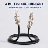 Kabel Data USB-C Tipe-C 240W Berkualitas Tinggi dengan Selubung Silikon Kepang dan Tembaga Murni untuk Smartphone, Power Bank, dan Permainan
