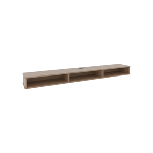 Luft 71 In Wide 3 <b>Shelf</b> Floating Tv Stand Wall Mounted Media Console With Cable Management For Living Room - Product Image 2