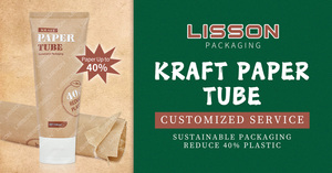 أنابيب مطهرة للوجه ناعمة من ورق الكرافت مقاومة للماء فارغة صديقة للوجه كريم أنبوب لتعبئة مستحضرات التجميل غطاء علوي قلاب - Product Image 6