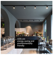 Système d'éclairage sur rail LED magnétique en aluminium, nouveau design, 6W/12W SMD, blanc chaud, sans scintillement, projecteur linéaire sur rail, CRI 80
