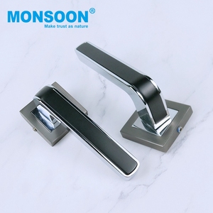 Chất Lượng Cao Riêng Tư Kẽm Hợp Kim Cửa Đòn Bẩy Cổ Điển Mộc Mạc Xử Lý Hiện Đại Gỗ Lối Vào Cửa Xử Lý Khóa Thiết Lập - Product Image 3