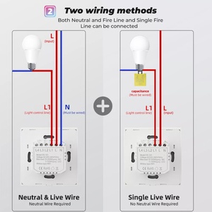 Rsh tuya Wifi chuyển đổi thông minh EU Anh chúng tôi Alexa Google nhà Tempered Glass cảm ứng không dây từ xa tường thiết bị chuyển mạch 1 2 <span class=keywords><strong>3</strong></span> 4 băng đảng - Product Image 5