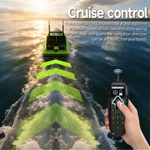Bateau d'appâtage RC Flytec V600 Vert pour la pêche à la carpe, 500M, retour automatique, double silo 3kg avec support <span class=keywords><strong>de</strong></span> déclenchement d'hameçon et sondeur <span class=keywords><strong>de</strong></span> poissons - Product Image 5
