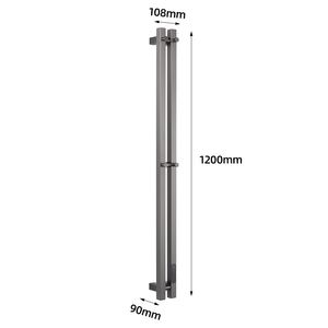 Portasciugamani elettrico di lusso in acciaio inox <span class=keywords><strong>scaldasalviette</strong></span> riscaldato con Timer per il <span class=keywords><strong>bagno</strong></span> - Product Image 6