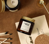 Bougie parfumée dans un bocal en verre de luxe, parfum d'ambiance personnalisé pour la maison, aromathérapie, décoration intérieure, prix de gros bas