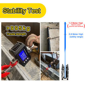 Trong Kho 12-14Mm Phong Cách Hiện Đại Ban Công Kính Lan can Nhôm Hệ Thống Hồ Sơ Với LED Phổ Biến Trong Thị Trường Châu Âu - Product Image 6