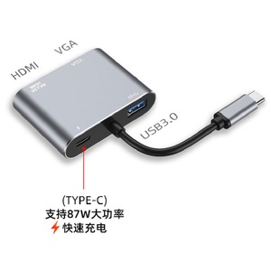 อะแดปเตอร์แปลง TypeC เป็น VGA HDMI 4K 2K สำหรับแล็ปท็อปโทรศัพท์โปรเจคเตอร์จอแสดงผลทีวี - Product Image 3