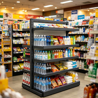 Étagères de présentation pour magasin de détail, gondole double face avec niveaux réglables pour magasin, supermarché, salon de beauté