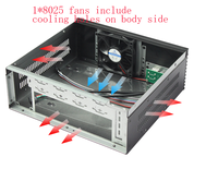 Precio al por mayor de buena calidad portátil PC ordenador 2u Mini Itx servidor chasis