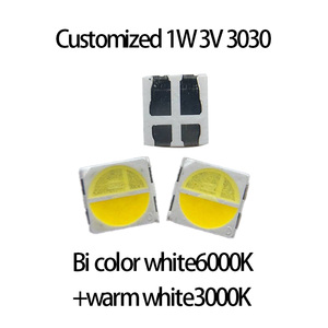 Bán buôn phổ biến 3030 kép bio-màu <span class=keywords><strong>LED</strong></span> trắng/ấm Trắng/hổ phách chip 1 Wát SMD Diode chip - Product Image 4
