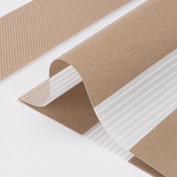Persianas Enrollables Versátiles Manuales con Protección UV, Semitransparentes, Doble Función Día/Noche, Tipo Zebra, para Ventanas de Dormitorios y Hoteles