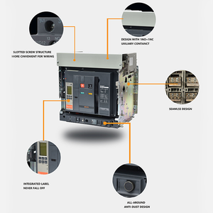 SSPD ACB CNW 1600A 3P drawout סוג חדש סגנון עם מיקרופון 2.0A אוויר מפסק - Product Image 3
