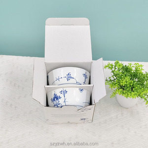 <b>Lace</b> 4.75-inch Rice Bowl Family Restaurant Banquet Gift Ceramic Round Double Bowl Soup Spoon - Product Image 4