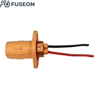 Rakitan Konektor Pin Oranye NEV HV IP67 Kustom, Housing Terminal Cincin, Kabel Sinyal 2 Pin, OEM ODM Pabrik Kustom