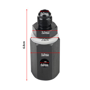 Vanne de contrôle de réservoir de carburant An6 An8 An10 en alliage d'aluminium, connecteur de ventilation pour liquides et huiles, taille de port 3/4 po - Product Image 1
