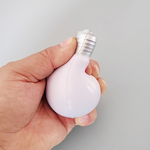 Balle <span class=keywords><strong>anti</strong></span>-<span class=keywords><strong>stress</strong></span> promotionnelle personnalisée en mousse PU souple en forme d'ampoule – <span class=keywords><strong>Cadeau</strong></span> en mousse PU souple <span class=keywords><strong>anti</strong></span>-<span class=keywords><strong>stress</strong></span> - Product Image 3