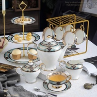 Tasse à café en porcelaine fine britannique de luxe avec bordure dorée, tasse à thé en céramique personnalisée, mug, fournitures pour restaurants et cafés, décoration intérieure, fourniture d'usine