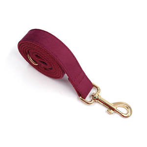 Großhandel umwelt freundliche Wein rot Hund Haustier Halsband personal isierte Samt verstellbare Hunde halsband solide Haustier liefert führt - Product Image 5