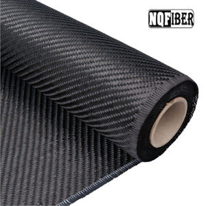 NQFIBER Rollo de tela de fibra de carbono de alta densidad 1K 3K 6k <span class=keywords><strong>12k</strong></span> Tela de sarga lisa de fibra de carbono 200gsm 240gsm 320gsm Tela T300 - Product Image 5
