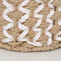 Panier de rangement circulaire moderne tressé à la main en corde de papier écologique pour le rangement domestique polyvalent (vente en gros)