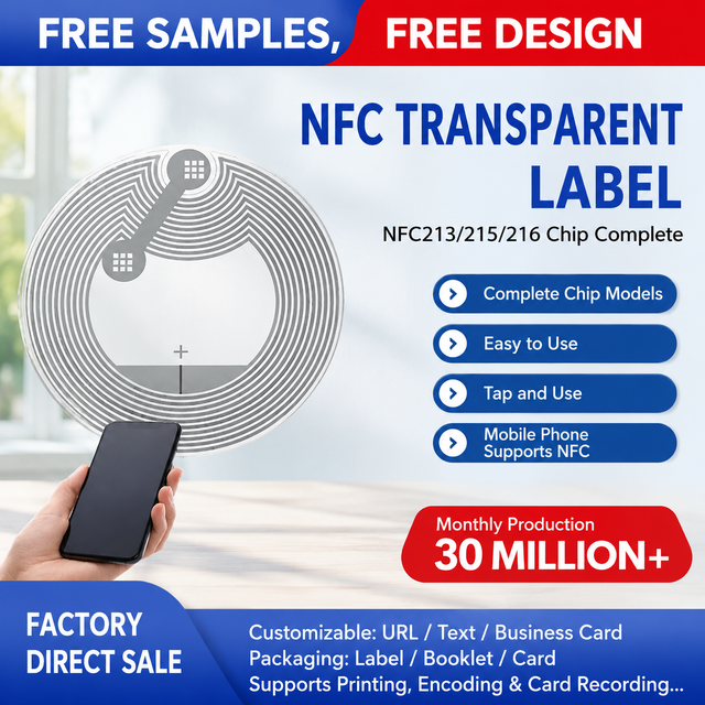 Bulk Wholesale White Blank 13.56MHz RFID Labels Rewritable NFC Tags Label for Logistics Warehouse Inventory Management