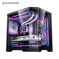 Zeromaster OEM Micro ATX Gaming PC Case Mid Tower Computer Chassis Tempered Glass High Airflow ARGB Desktop Cabinet for MATX ITX