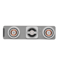 Adaptor pengisi daya nirkabel 15W Magnet, adaptor pengisi daya nirkabel Magnet desain kulit PU dapat dilipat 3 dalam 1