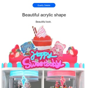 Fully Transparent Double Commercial Coin-Operated Arcade Game Machine Lucky Entertainment Sweet Talk <b>Clip</b> for Kids 1 Year - Product Image 4