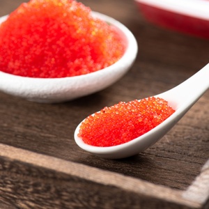 OEM et ODM Tobiko caviar rouge de poisson volant assaisonné sain pour les spécialités asiatiques et les plats de fruits de mer - Product Image 3