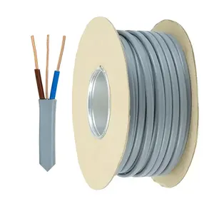 Cable plano Twin and Earth de 2,5mm, 4mm, 6mm x 3 núcleos, cable de alimentación plano, Cable eléctrico de cobre, pvc como/NZS estándar