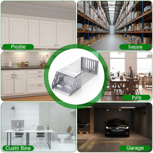 Trampa para Ratones Automática CJSP244008401AZ, Rectangular, Plateada, Captura Humana de Roedores Pequeños en Interiores y Exteriores - Product Image 2