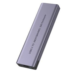 USB3.1 Lightning SATA صندوق SSD خارجي بروتوكول مزدوج NVMe NGFF M.<span class=keywords><strong>2</strong></span> واجهة ألومنيوم محمولة مع علبة ألومنيوم - Product Image 6