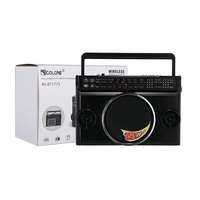 Radio portable RX BT777S RX-BT777S Golon Colon Solar 350W USB X Bass 3 bandes AM FM SW avec haut-parleur USB et carte TF