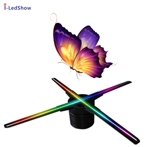 <span class=keywords><strong>Ventilateur</strong></span> de projection holographique <span class=keywords><strong>programmable</strong></span> avec connexion Wi-Fi, nouveau modèle Iledshow, affichage holographique 3D - Product Image 4