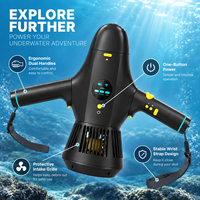 Scooter sous-marin rechargeable Sinodiving avec écran intelligent, poignées doubles et télécommande, propulseur de plongée