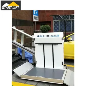Merdiven asansör elektrikli eğim platformu merdiven tekerlekli sandalye kaldırma eğimli platform kaldırma