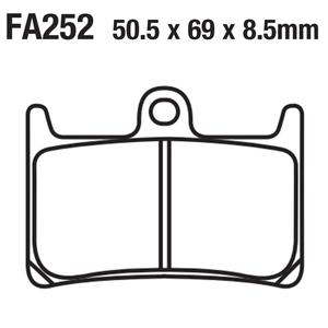 Pastillas de freno sinterizadas FA252 para motocicleta Yamaha <span class=keywords><strong>moto</strong></span> mt09 MT 07 09 XP 500 <span class=keywords><strong>YZF</strong></span> R1 R6 R7 Fazer XJR 1300 TZR <span class=keywords><strong>125</strong></span> 250 - Product Image 6