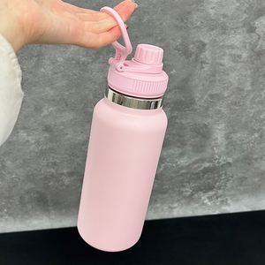 Us 2026 Spring New 32oz <b>Large</b> Capacity Powder Coat Vacuum Stainless Steel Water Bottle <b>Mug</b> with Leakproof Portable Lid for Laser - Product Image 4