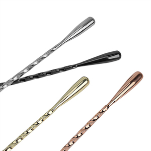 ช้อนสแตนเลสแบบยาวลายเกลียวสำหรับเขย่าค็อกเทล ขนาด 12 นิ้ว ขายส่ง - Product Image 2