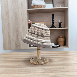 <span class=keywords><strong>2025</strong></span> Mới Mùa Hè Mùa Thu Ưa Thích Bông Polyester Chuỗi Bện Sọc Dệt Đan Crochet Bãi Biển Ngư Dân Xô Mũ Mặt Trời Mũ - Product Image 6