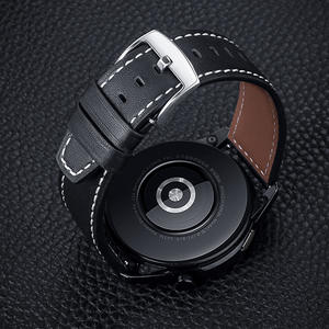 Pulsera de cuero de 20mm y 22mm para Samsung Galaxy Watch GT 2 3, <span class=keywords><strong>correa</strong></span> de 45mm, 46mm y <span class=keywords><strong>42mm</strong></span> para <span class=keywords><strong>Amazfit</strong></span> <span class=keywords><strong>GTR</strong></span> y Huawei Watch GT - Product Image 3